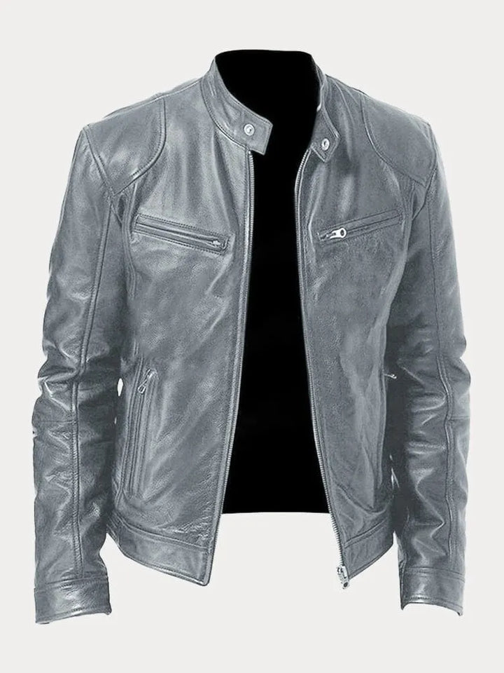 Patrick | Classic Faux Leather Jacket for Men