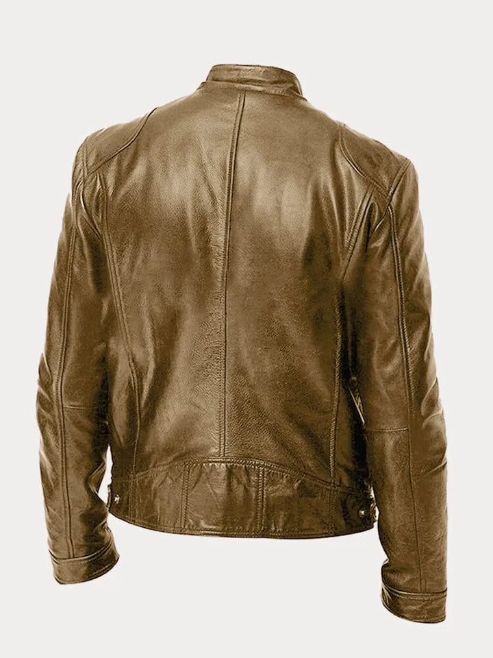 Patrick | Classic Faux Leather Jacket for Men