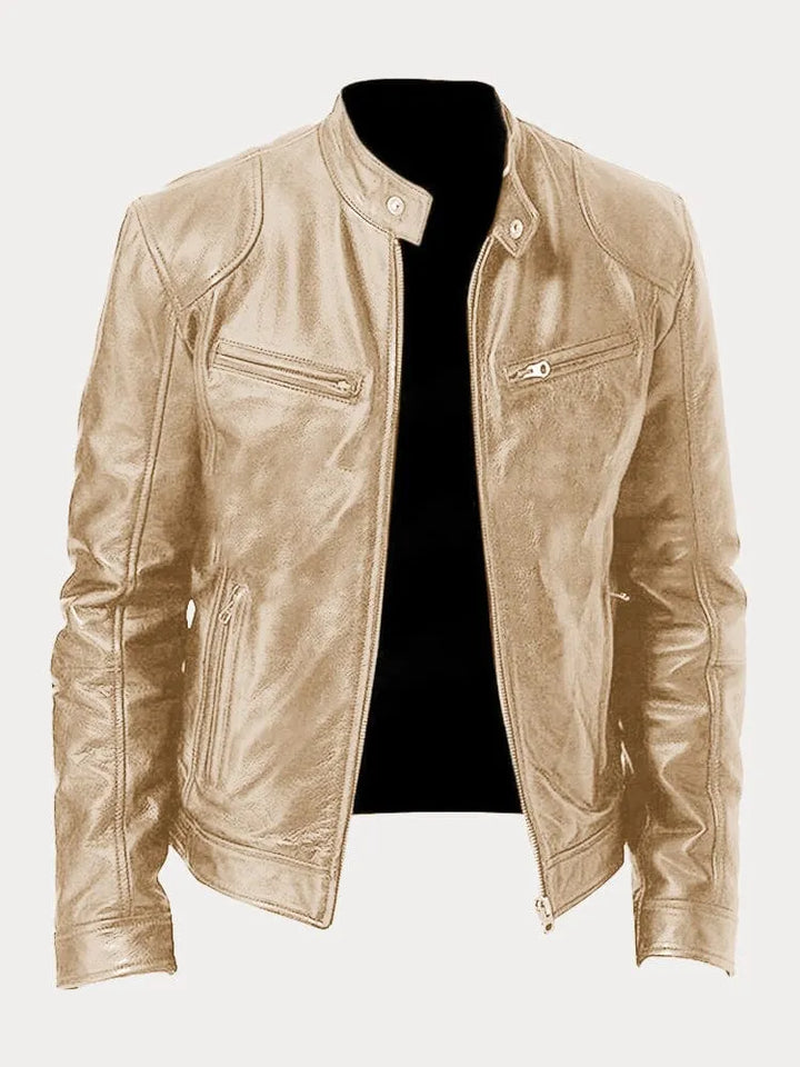 Patrick | Classic Faux Leather Jacket for Men