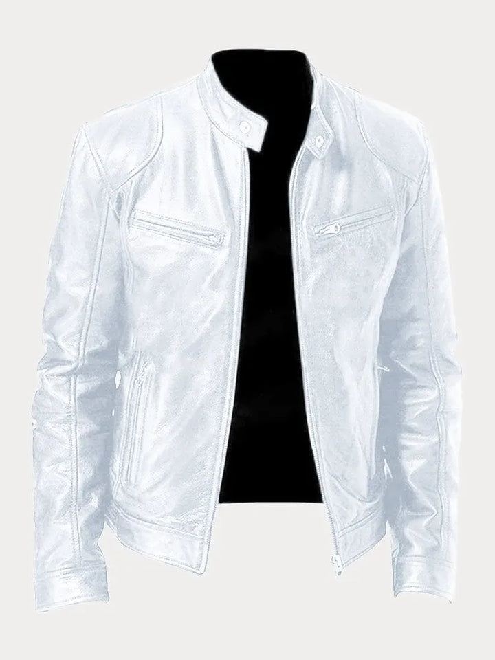 Patrick | Classic Faux Leather Jacket for Men