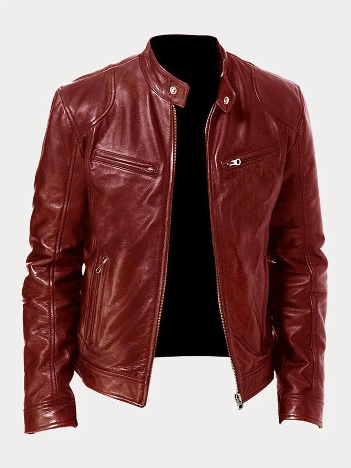 Patrick | Classic Faux Leather Jacket for Men