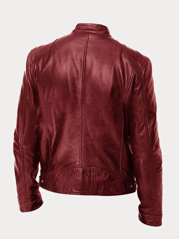Patrick | Classic Faux Leather Jacket for Men