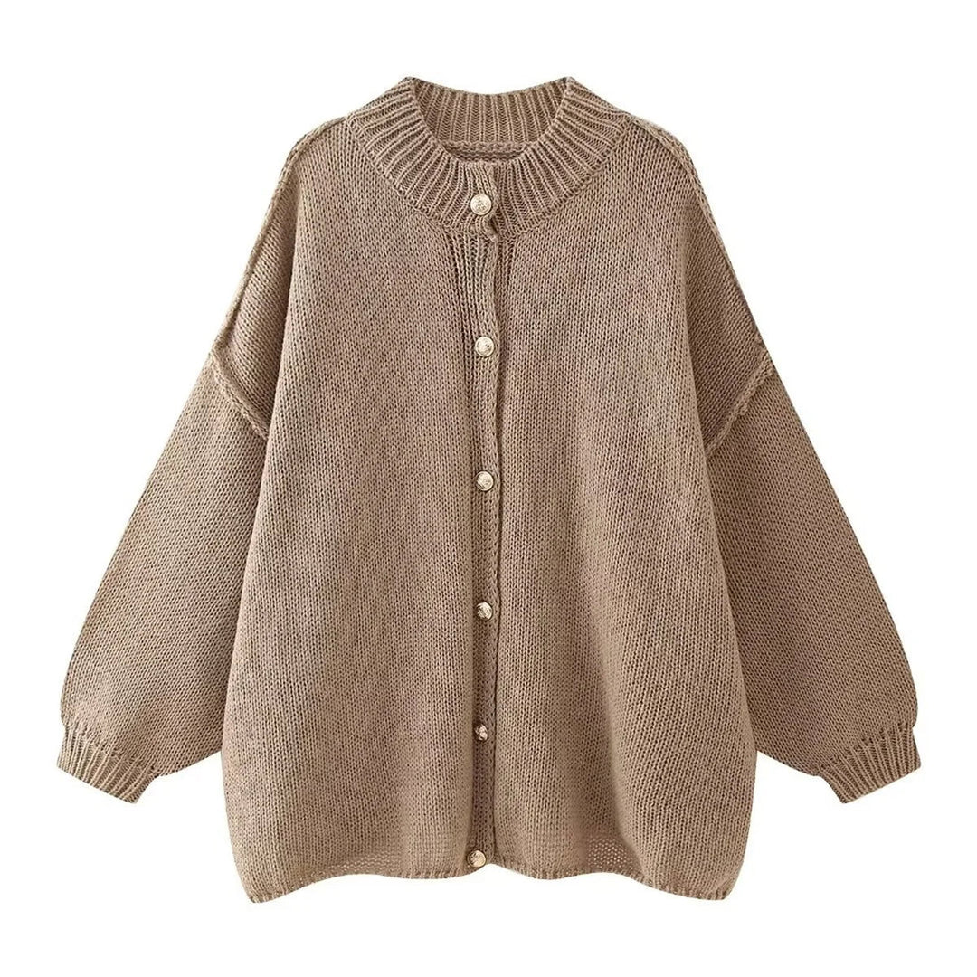 Petra™ | Stylish cardigan with metal buttons