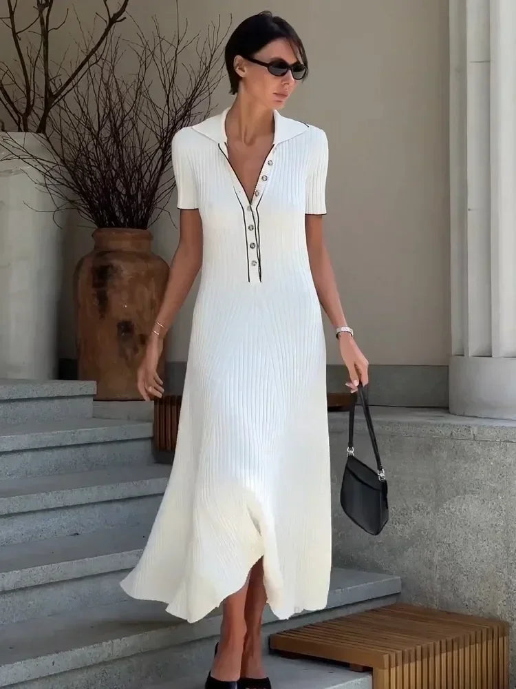 Aaliyah | Elegant Maxi Shirt Dress