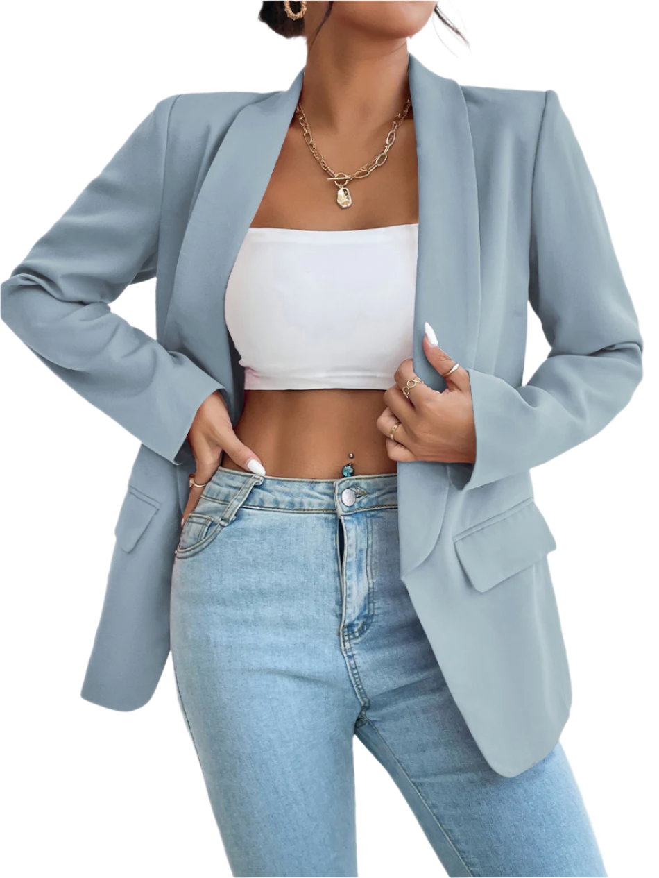 Sleek Long-Sleeve Blazer For Women