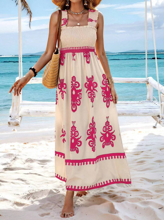 Women's Bohemian Sleeveless Long Summer Dress