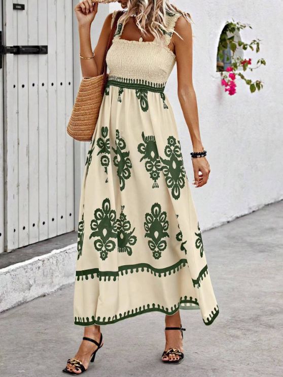 Women's Bohemian Sleeveless Long Summer Dress