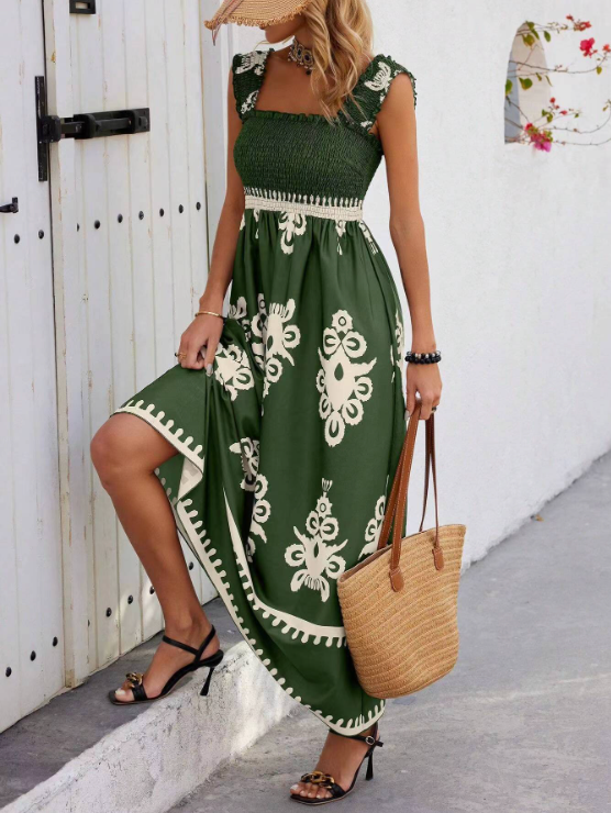 Women's Bohemian Sleeveless Long Summer Dress