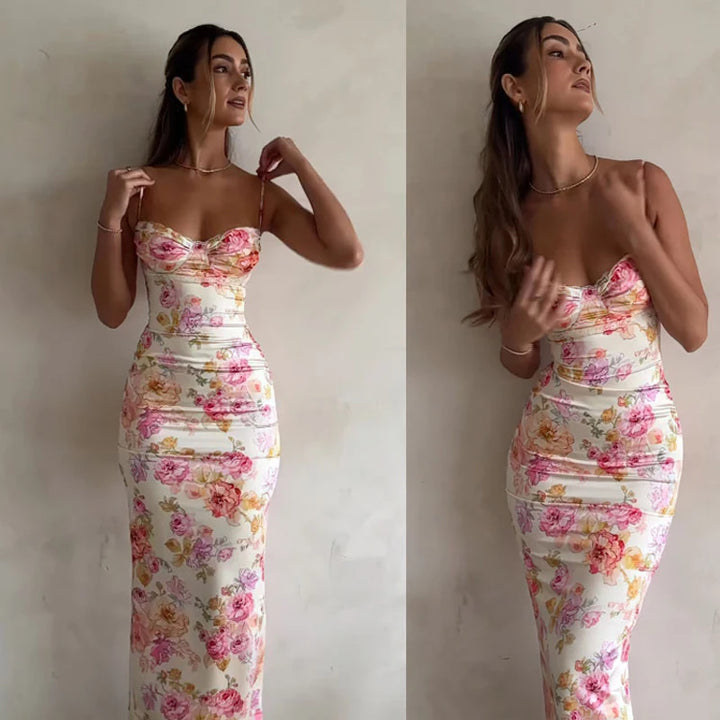 Jessie | Floral Spaghetti Strap Dress