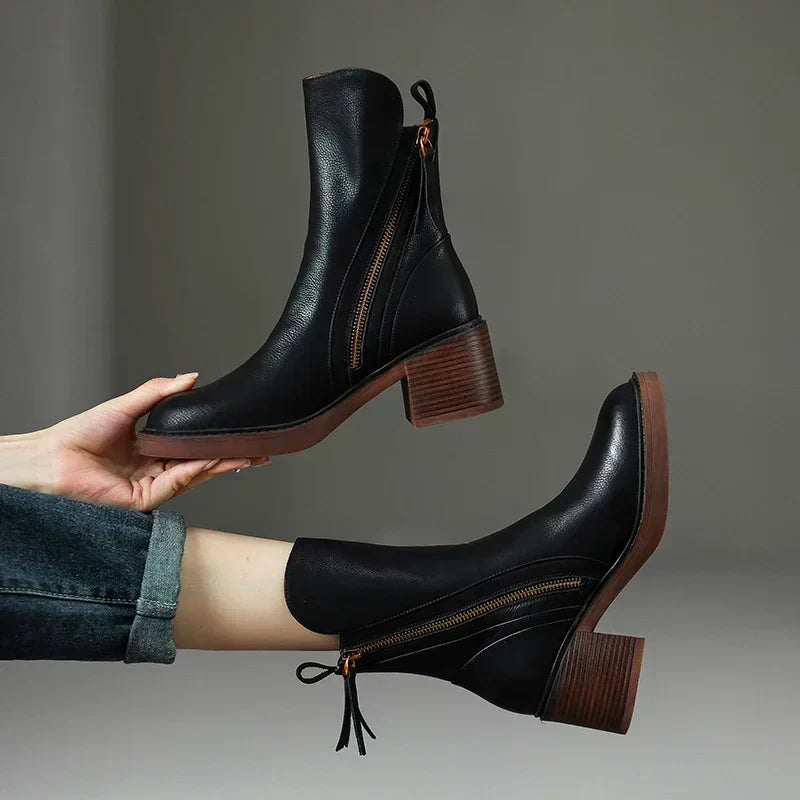 Adalina | Leather Ankle Boots