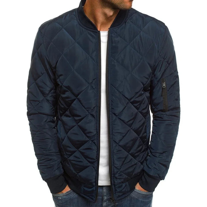 Aries | Diamond-Pattern Quilted Jacket
