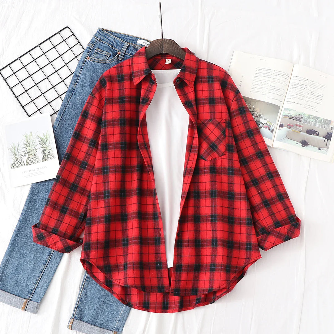 Jordyn™ | Casual Check Shirt in College Style