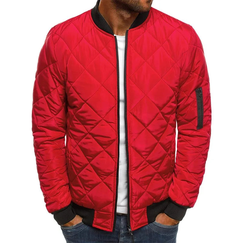 Aries | Diamond-Pattern Quilted Jacket