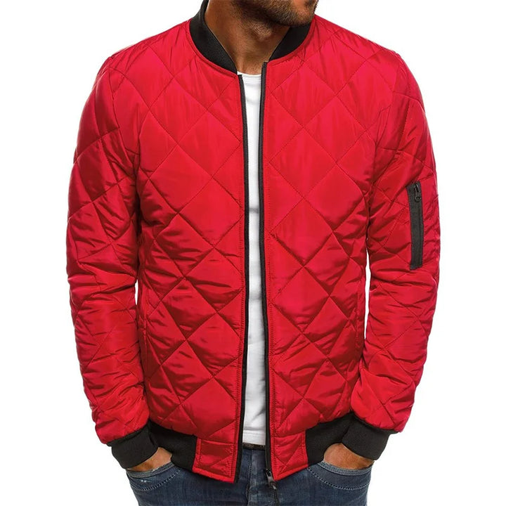 Aries | Diamond-Pattern Quilted Jacket