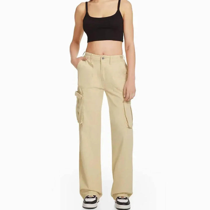 High Waist Cargo Pants for Women