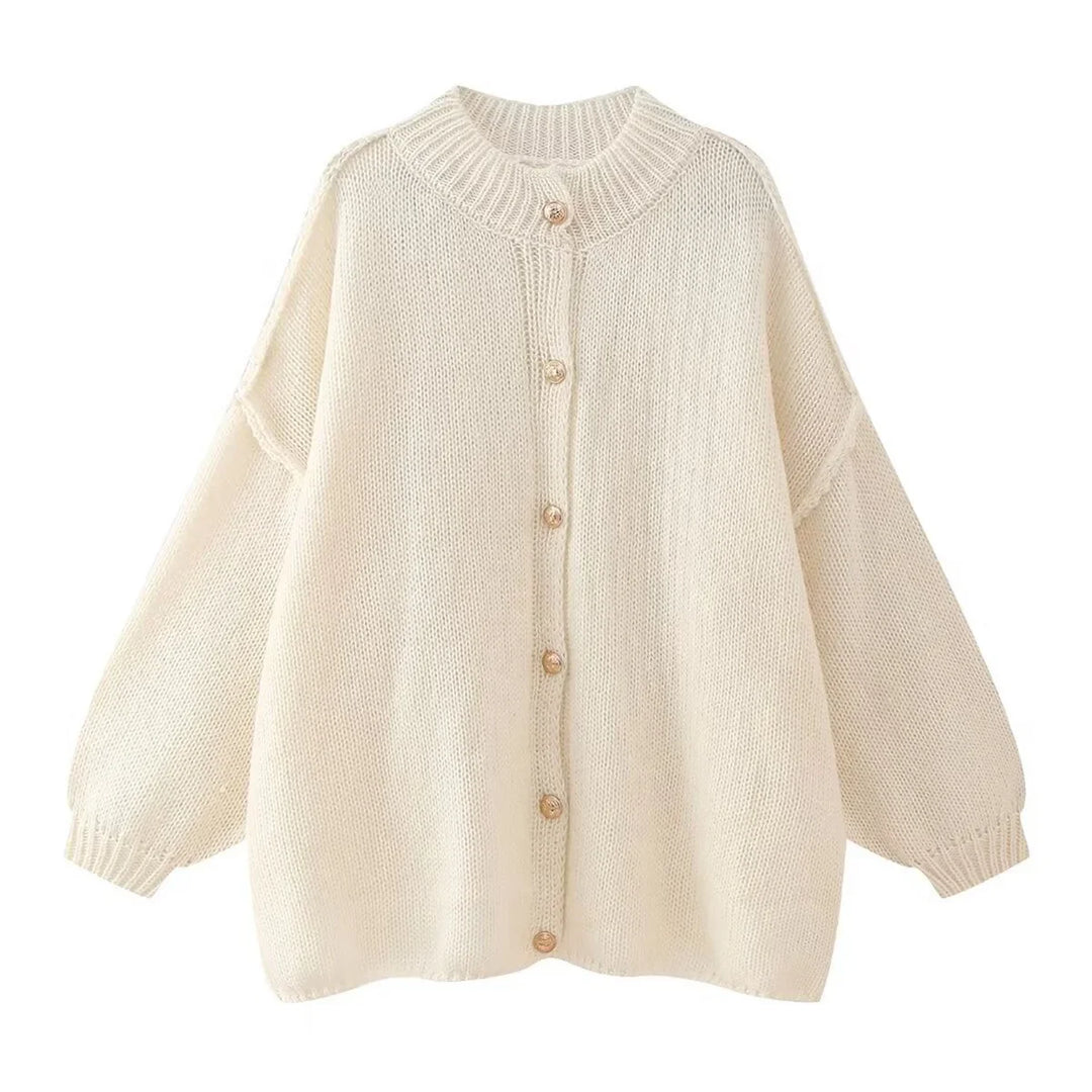 Petra™ | Stylish cardigan with metal buttons