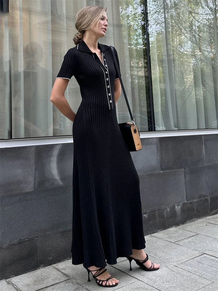 Aaliyah | Elegant Maxi Shirt Dress