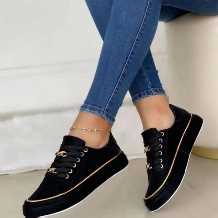 Lace-Up Platform Sneakers for Women