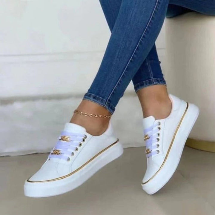 Lace-Up Platform Sneakers for Women