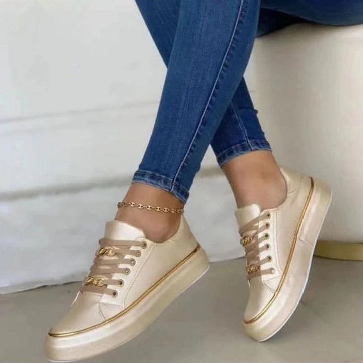 Lace-Up Platform Sneakers for Women