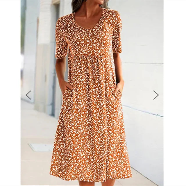 Short Sleeve Casual Summer Dress