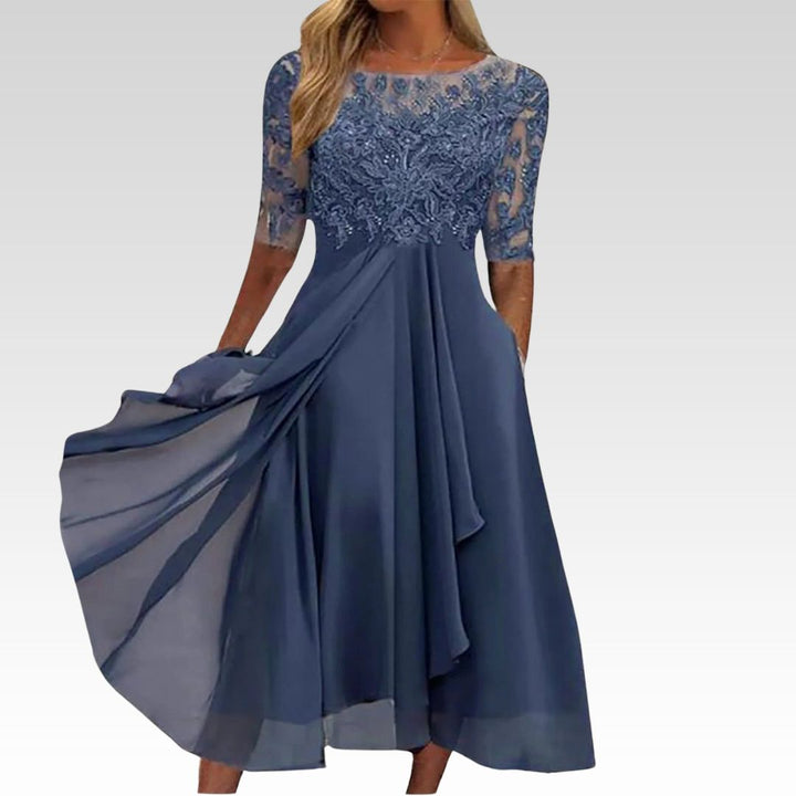Donzaleigh | Elegant Lace Accent Dress for Special Occasions