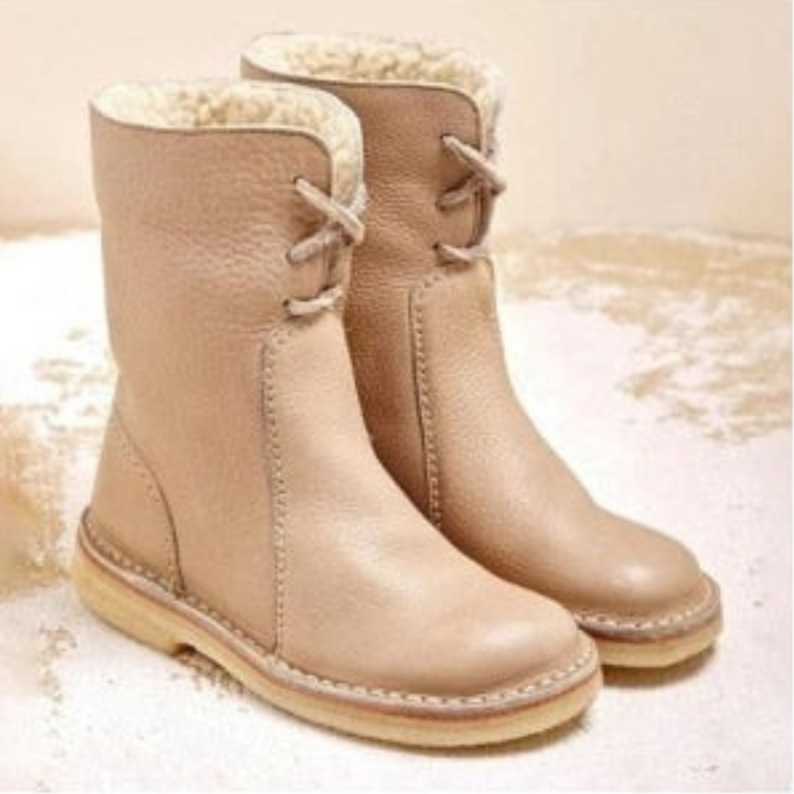 Elegant Women’s Lace-Up Winter Boots