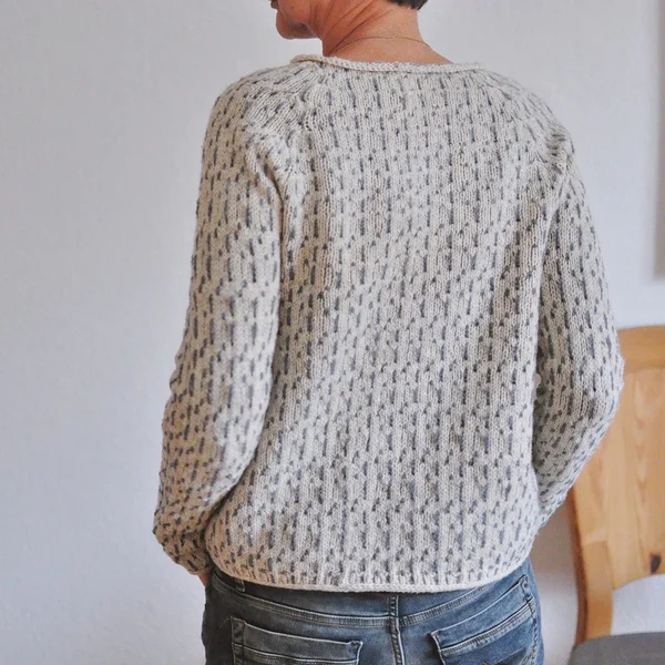 Karrie | Timeless Gray Knit Sweater