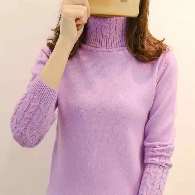 Women’s Turtleneck Long Sleeve Sweater