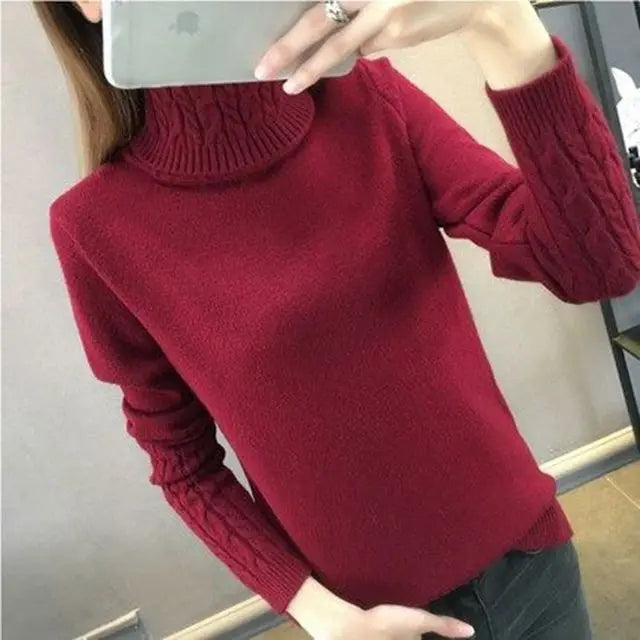 Women’s Turtleneck Long Sleeve Sweater