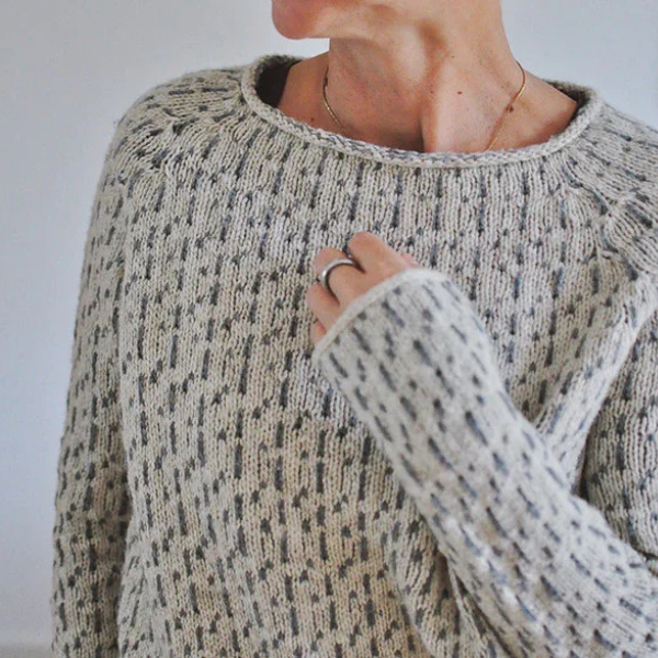 Karrie | Timeless Gray Knit Sweater