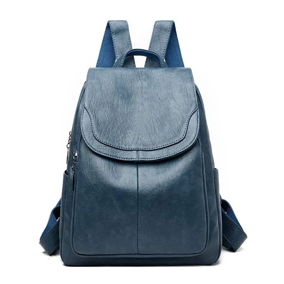 Women's Leather Casual Backpack