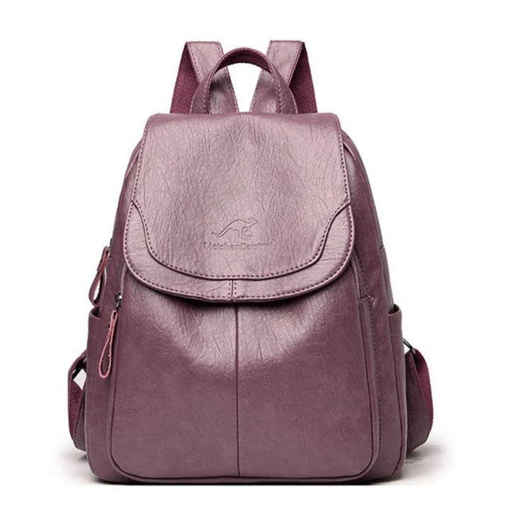 Women's Leather Casual Backpack