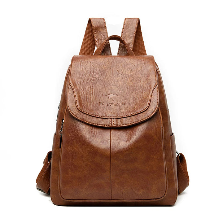 Women's Leather Casual Backpack