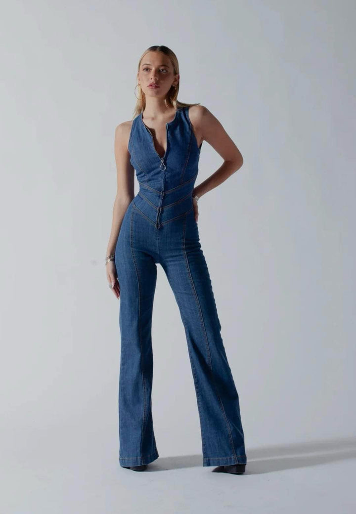 Dilara | Heart Denim Jumpsuit