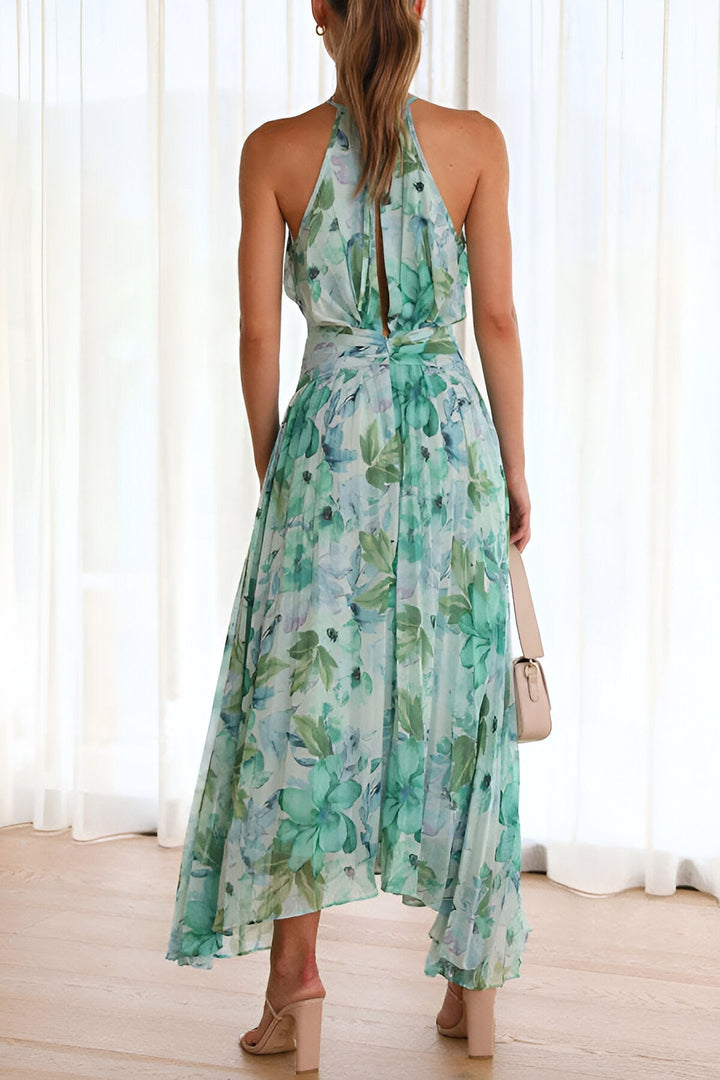 Amerie | Elegant Floral Print Midi Dress