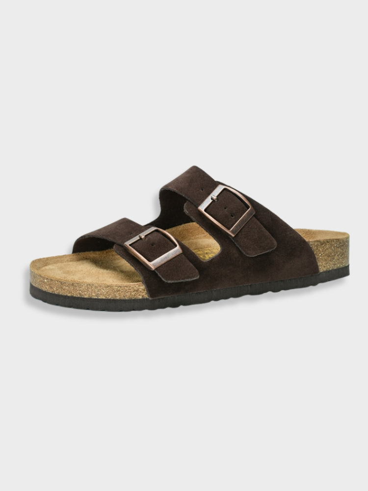 Men's Suede Cork Slide Sandals and Clogs