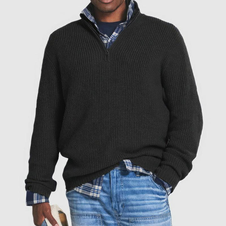 Abel | Knitted Sweater With Zipper For Men