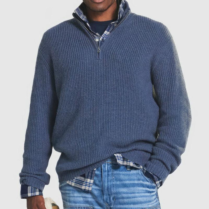 Abel | Knitted Sweater With Zipper For Men