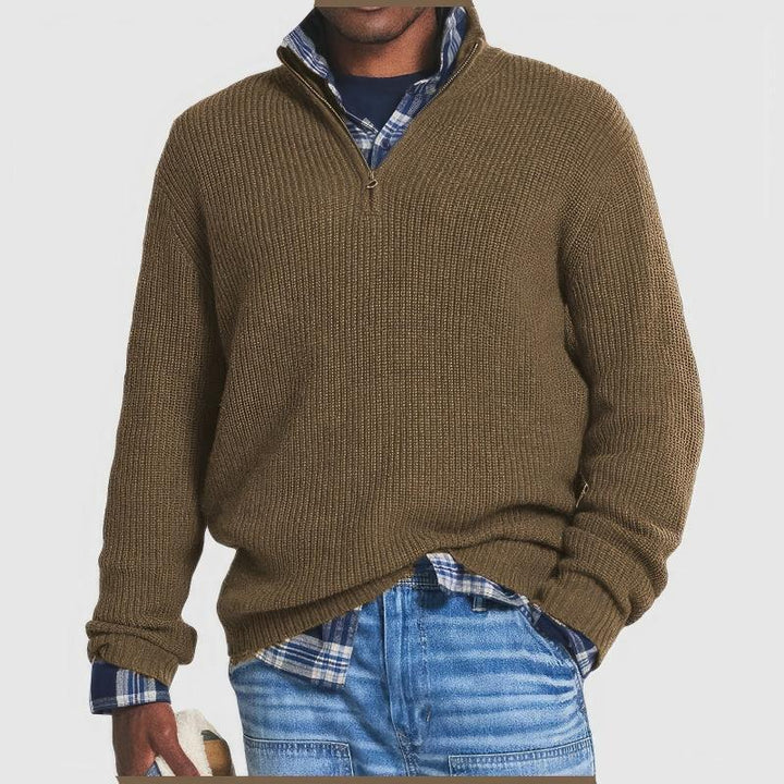 Abel | Knitted Sweater With Zipper For Men