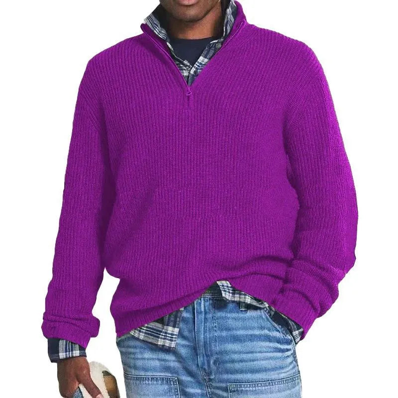 Abel | Knitted Sweater With Zipper For Men