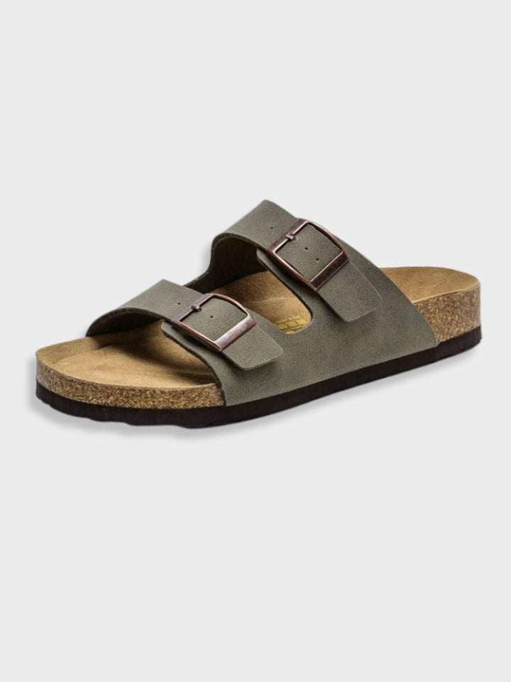 Men's Suede Cork Slide Sandals and Clogs