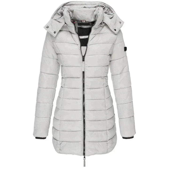 Women's Long Hooded Winter Puffer Coat