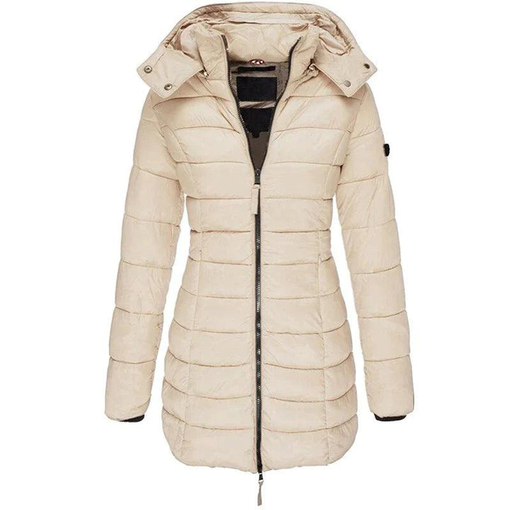 Women's Long Hooded Winter Puffer Coat