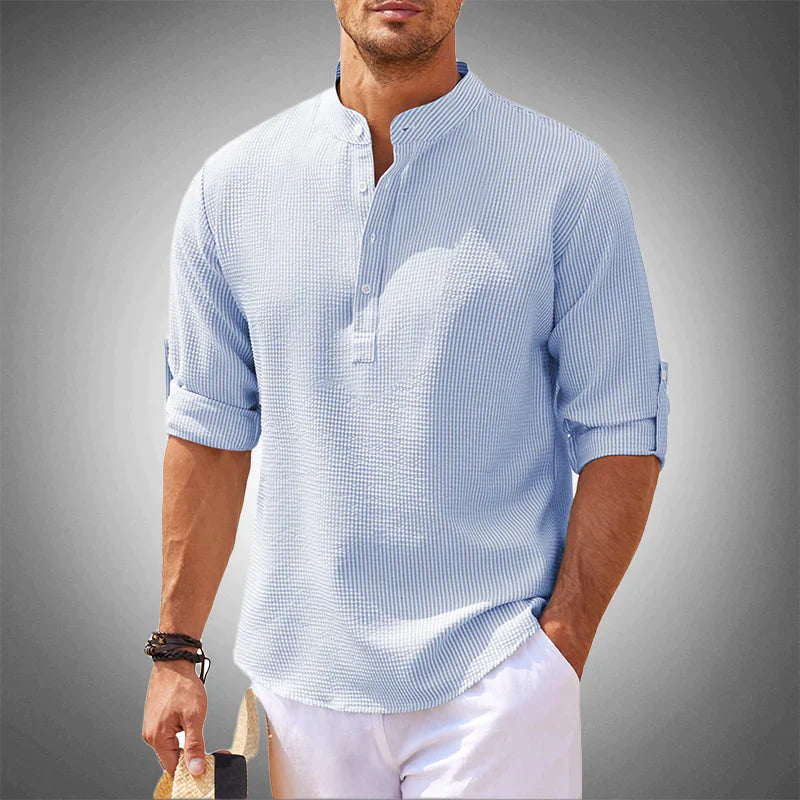 Modern Half-Open Neck Men’s Polo Shirt