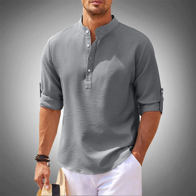 Modern Half-Open Neck Men’s Polo Shirt