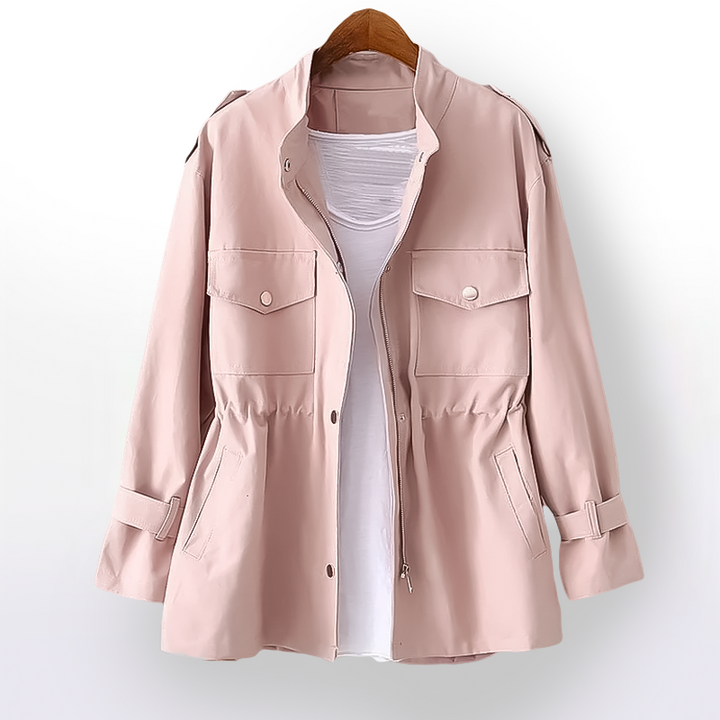 Stylish Stand Collar Trench Coat for Women