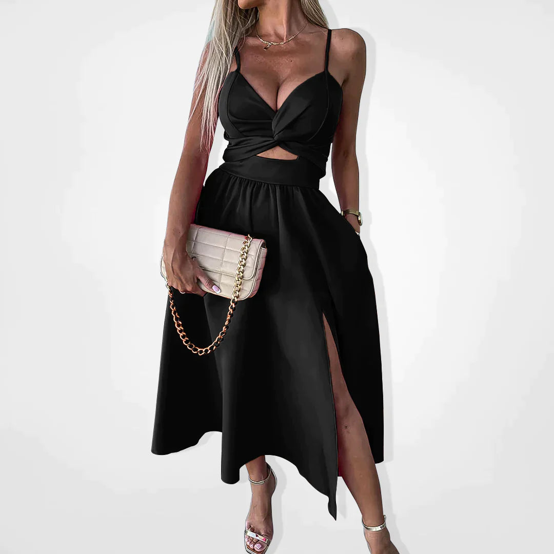 Sleek Side-Slit Dress For Women