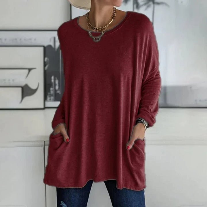 Baggy Long Sleeve Tunic Top for Women