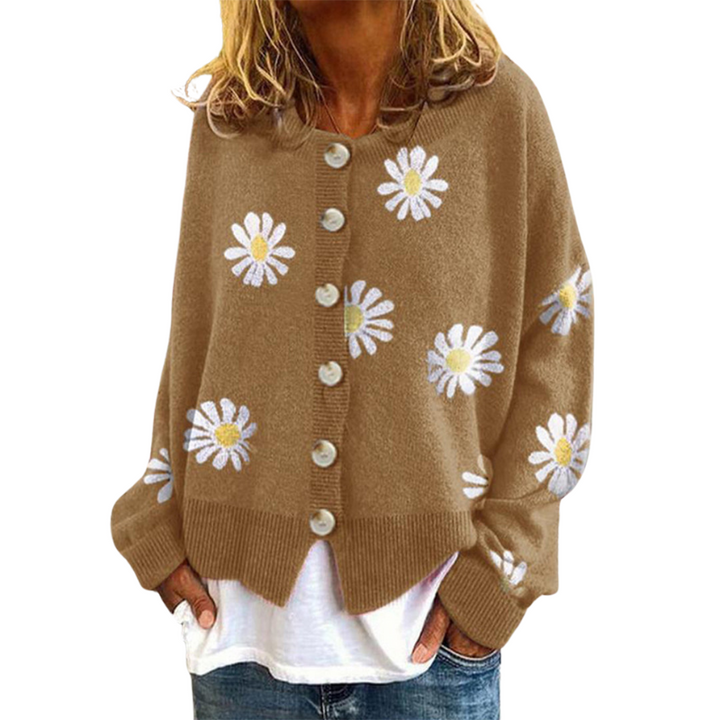 Women's Floral Button-Up Cardigan